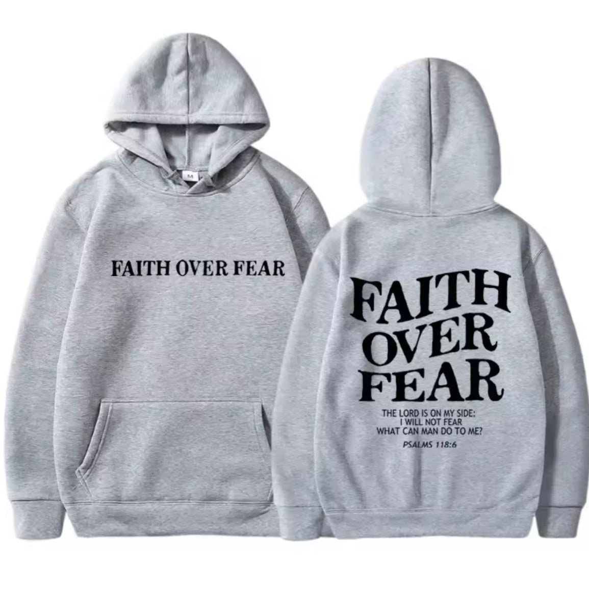 Faith over fear Christian Hoodie Christian hoodie Jesus hoodie Fashion hoodie Bible Verse