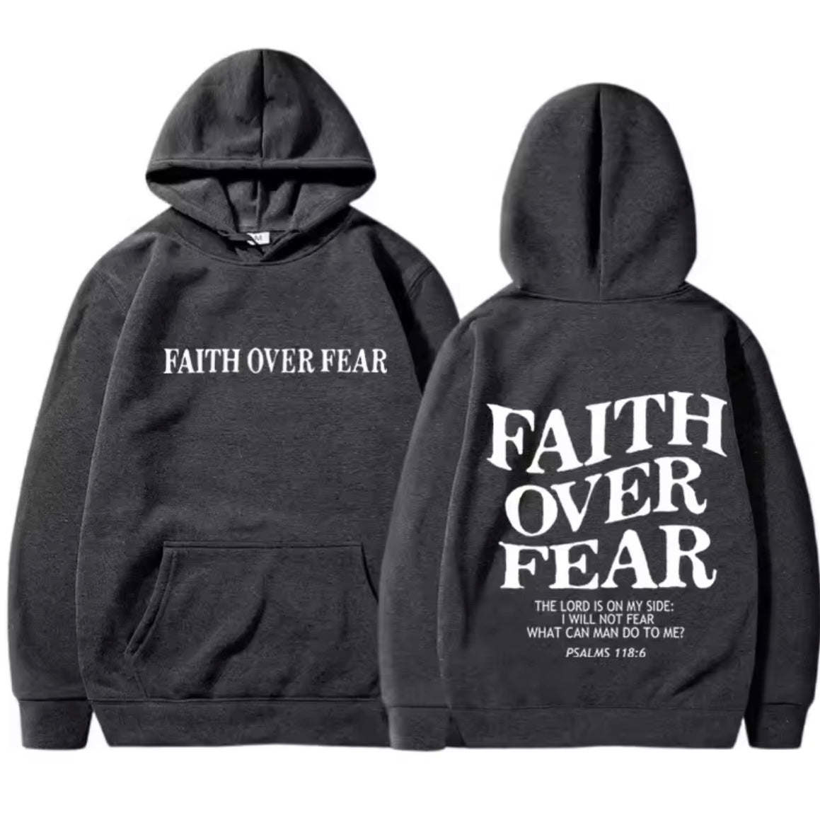 Faith over fear Christian Hoodie Christian hoodie Jesus hoodie Fashion hoodie Bible Verse