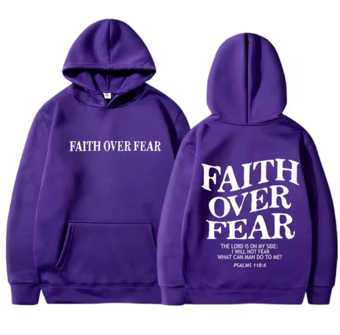 Faith over fear Christian Hoodie Christian hoodie Jesus hoodie Fashion hoodie Bible Verse