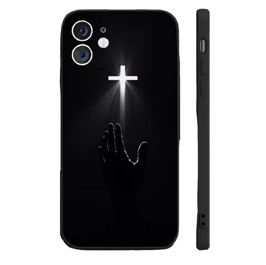 Son Of God Jesus Cross Holy Light Phone Case Silicone Soft For iPhone